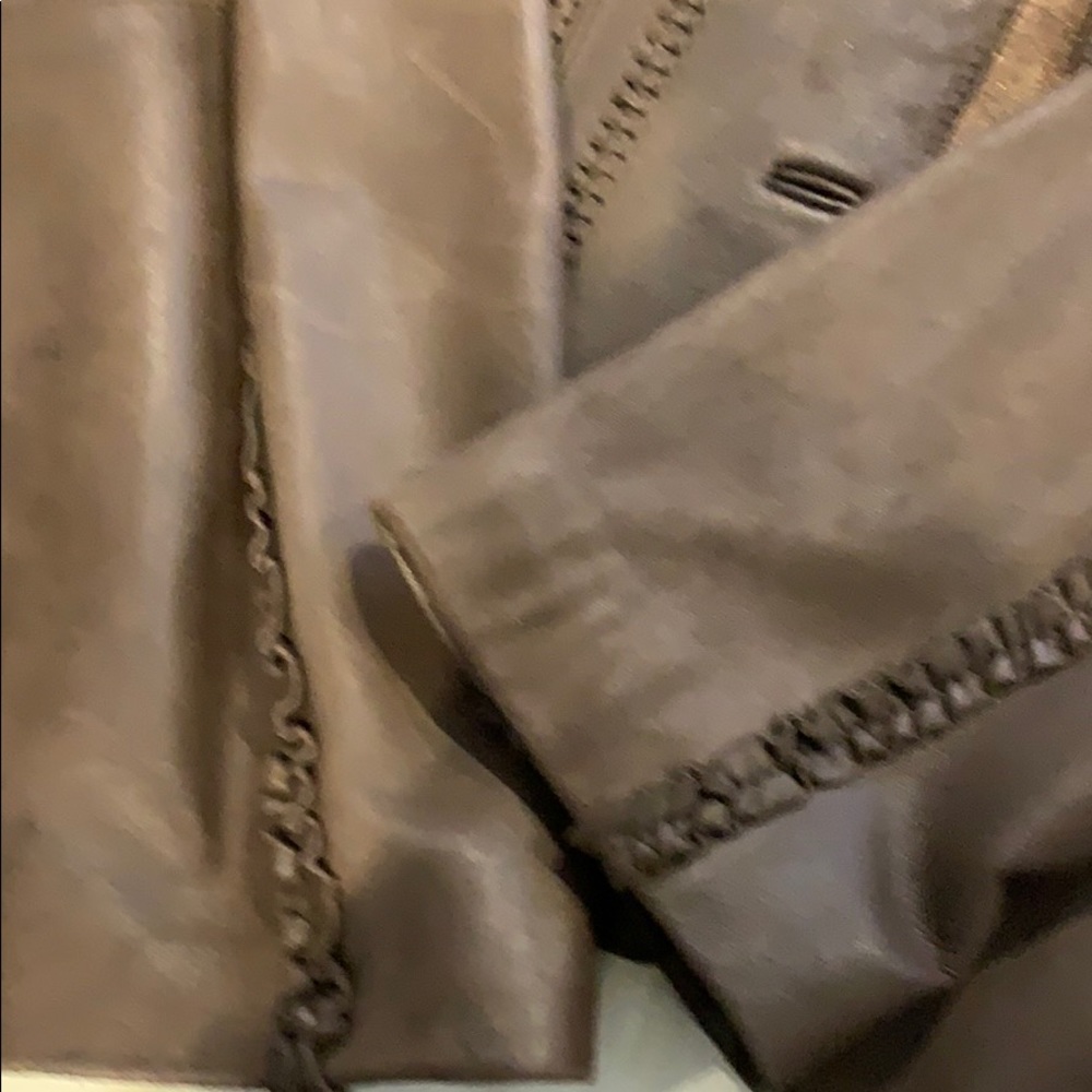 Chico’s LEATHER blazer - Picture 2 of 6